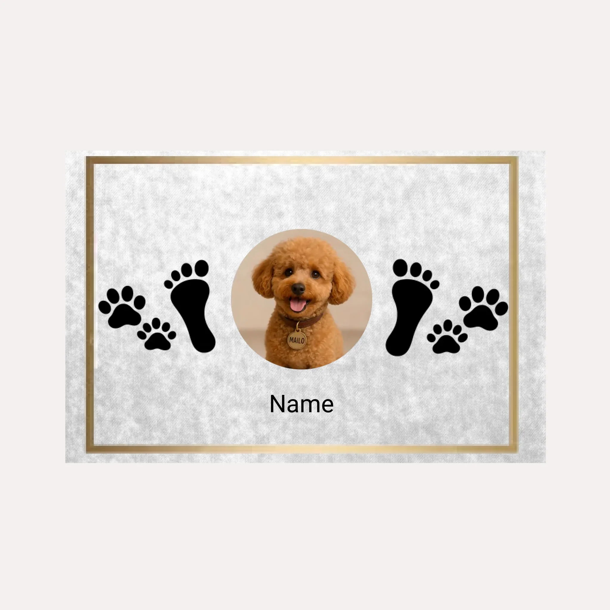 Personalisierte Fußmatte